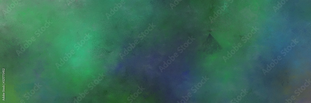 colorful vintage painting background texture with dark slate gray and medium sea green colors and space for text or image. can be used as card, poster or background texture