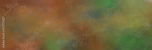 vintage abstract painted background with pastel brown and dark olive green colors and space for text or image. can be used as background or texture