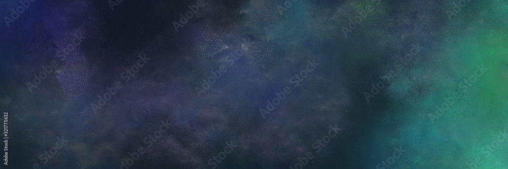 colorful distressed painting background texture with dark slate gray, sea green and blue chill colors and space for text or image. can be used as card, poster or background texture