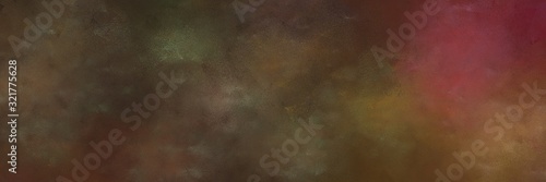abstract painting background graphic with old mauve, pastel brown and very dark green colors and space for text or image. can be used as header or banner