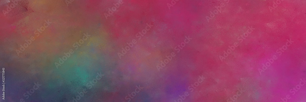 multicolor painting background graphic with dark moderate pink, dark slate gray and dim gray colors and space for text or image. can be used as header or banner