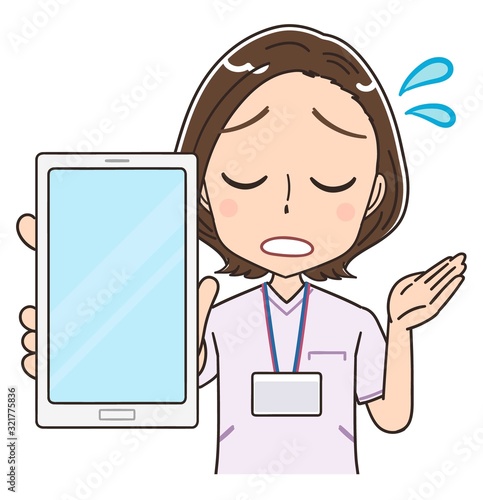 ナース 看護師 白衣 イラスト マンガ アニメ 先輩