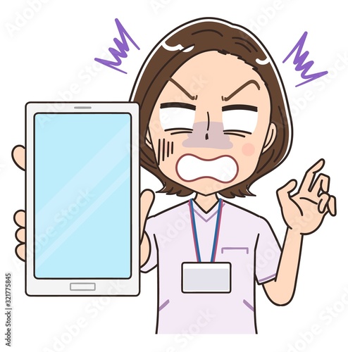 ナース 看護師 白衣 イラスト マンガ アニメ 先輩