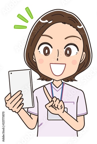 ナース 看護師 白衣 イラスト マンガ アニメ 先輩