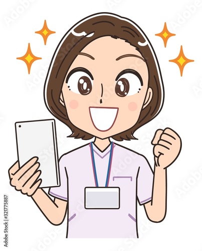 ナース 看護師 白衣 イラスト マンガ アニメ 先輩