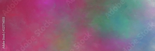 vintage abstract painted background with antique fuchsia, light slate gray and blue chill colors and space for text or image. can be used as card, poster or background texture