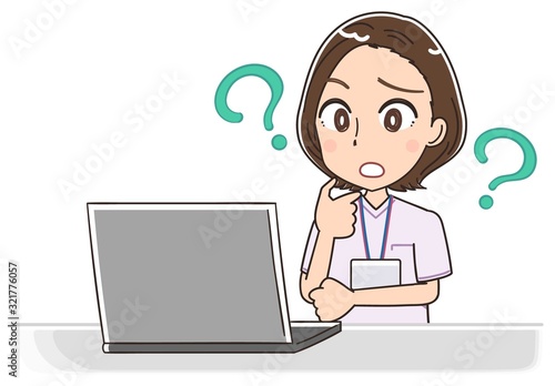 ナース 看護師 白衣 イラスト マンガ アニメ 先輩