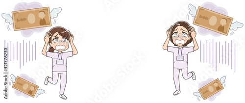 ナース 看護師 白衣 イラスト マンガ アニメ 先輩