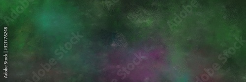 colorful distressed painting background graphic with dark slate gray, old mauve and sea green colors and space for text or image. can be used as card, poster or background texture
