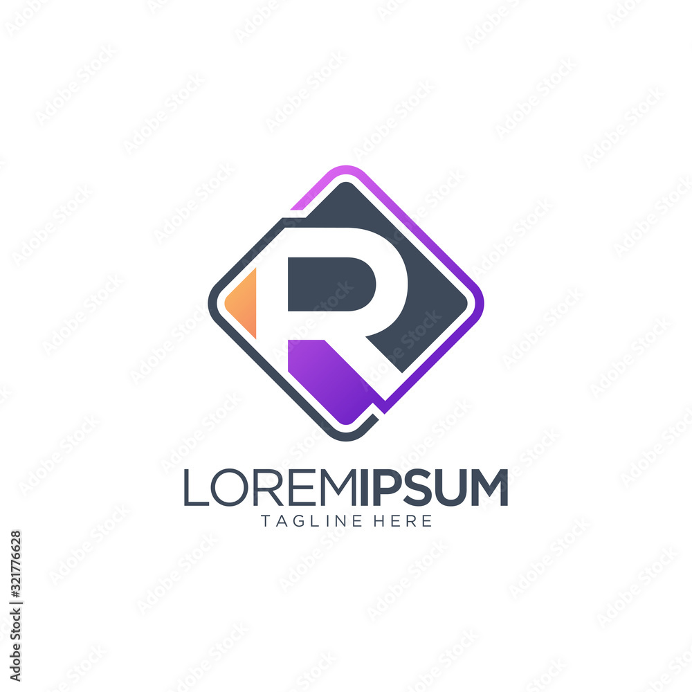 Letter R Logo Design Vector Template Letter R Logo Design Vector Template