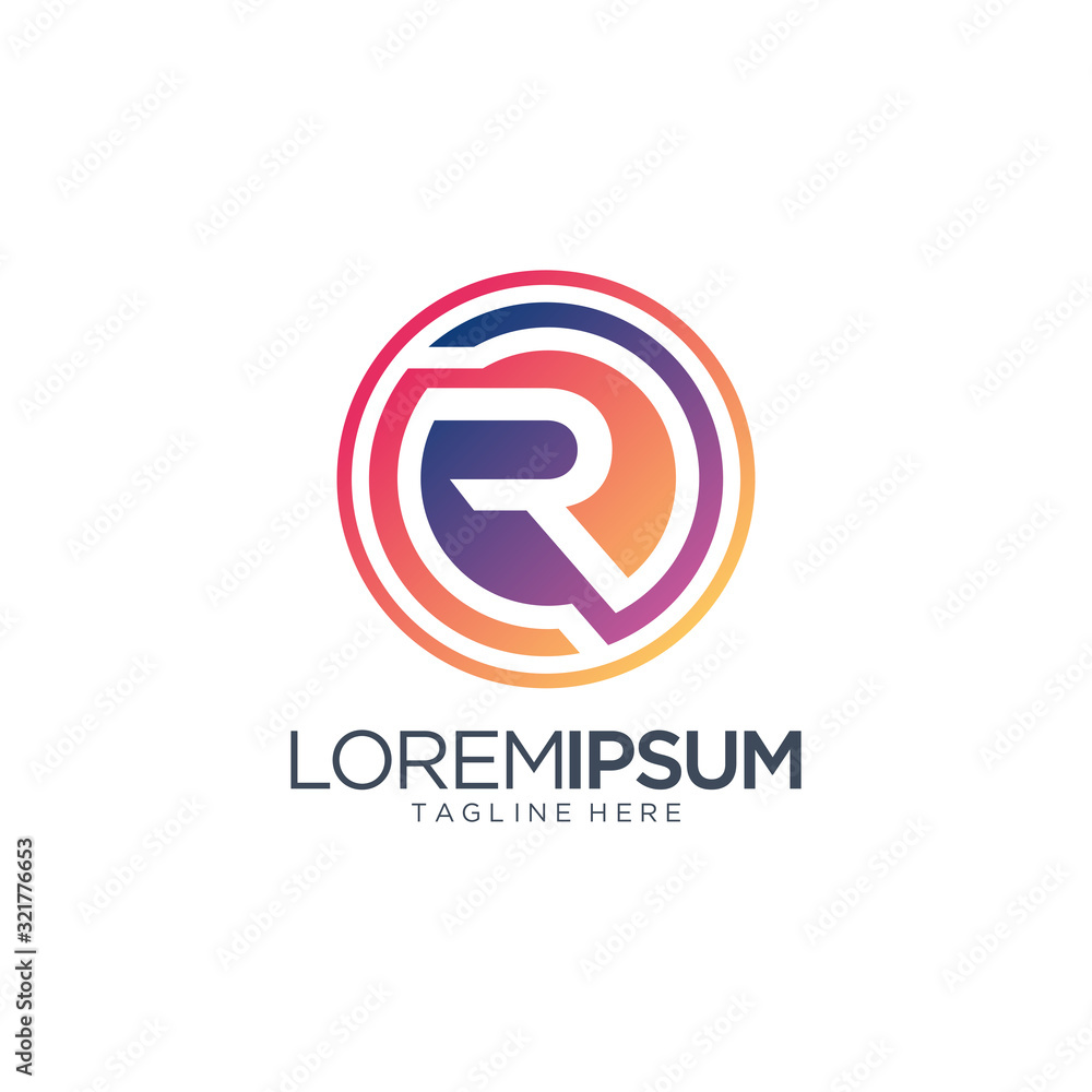 Letter R Logo Design Vector Template Letter R Logo Design Vector Template