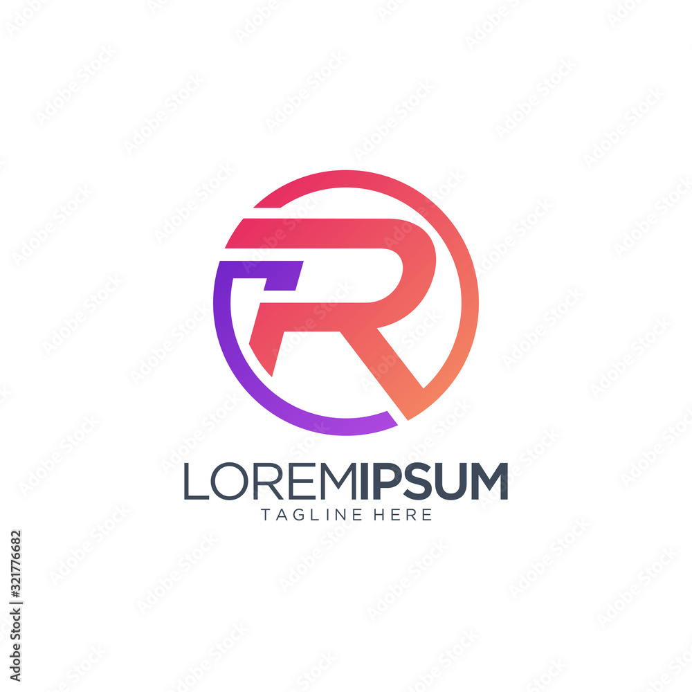 Letter R Logo Design Vector Template Letter R Logo Design Vector Template