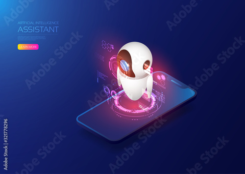 Isometric artificial intelligence, ai analysis with isometric smartphone