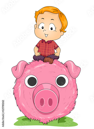 Kid Boy Fun Farm Haystack P...