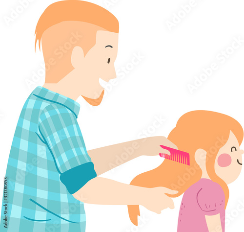 Kid Girl Father Daughter Co...