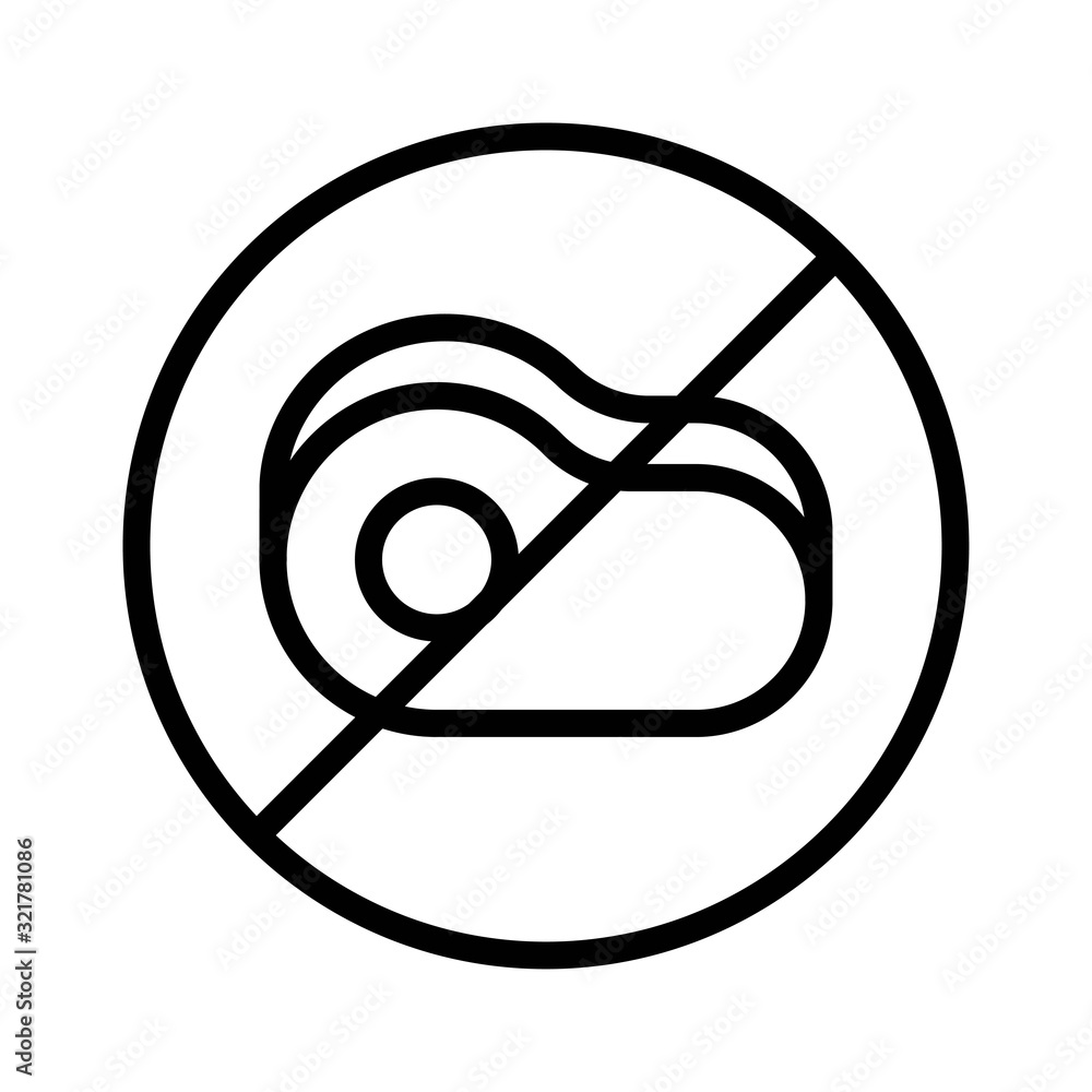 corona virus related meat restricted vector in lineal style, corona virus related meat restricted vector in lineal style,