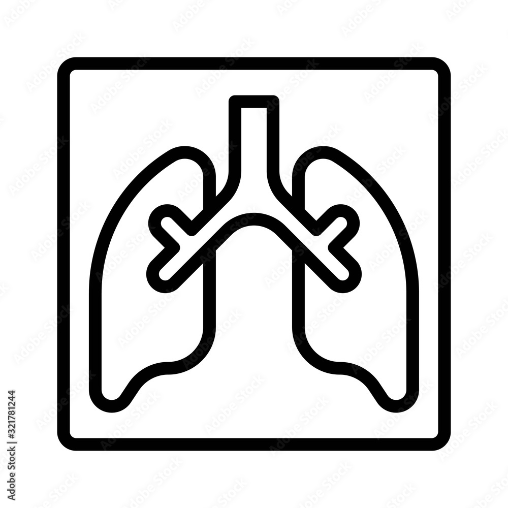 corona virus related healthy lungs vector in lineal style, corona virus related healthy lungs vector in lineal style,