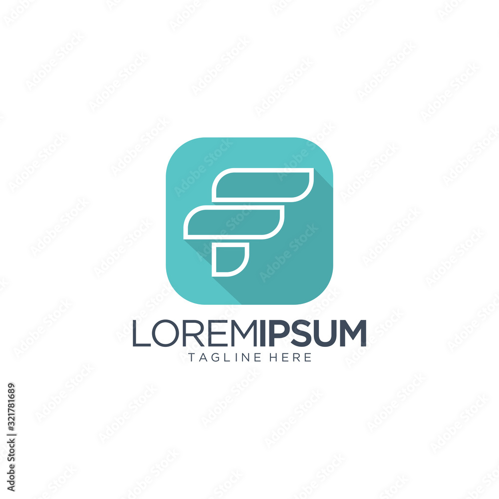 Letter F Logo Vector Template Letter F Logo Vector Template