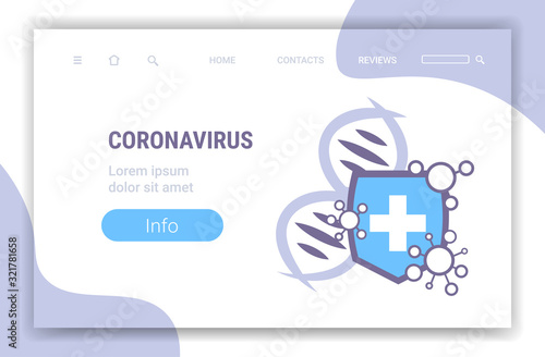 epidemic MERS-CoV cell floating influenza virus protection concept protective shield wuhan coronavirus 2019-nCoV pandemic medical health risk horizontal copy space vector illustration