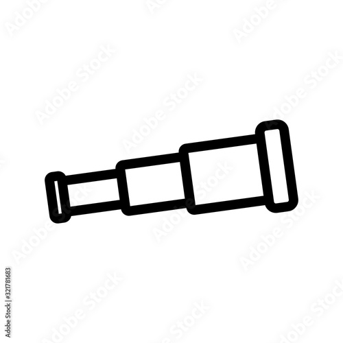 spy tube icon vector. Thin line sign. Isolated contour symbol illustration