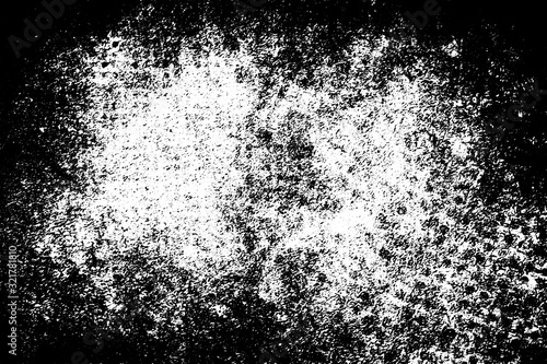 Grunge black and white. Pattern of old, faded basics