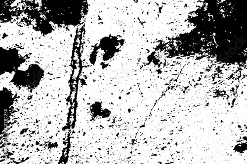 Grunge black and white. Pattern of old, faded basics