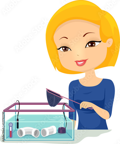 Girl Hospital Tank Aquarium...