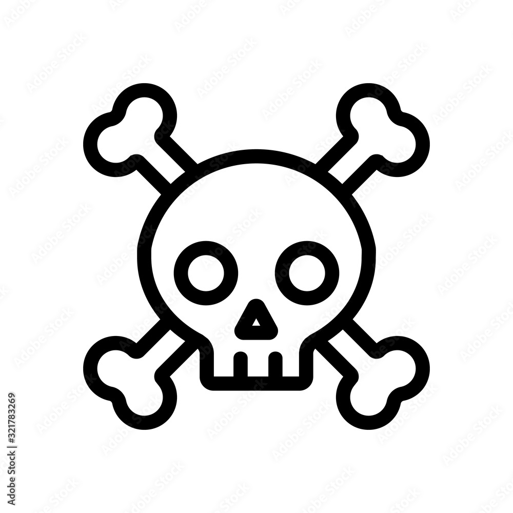hilarious roger icon vector. Thin line sign. Isolated contour symbol illustration
