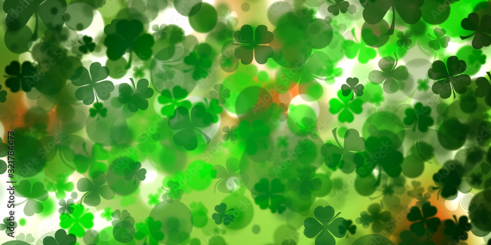 Background from the leaves of the clover to St. Patrick's Day