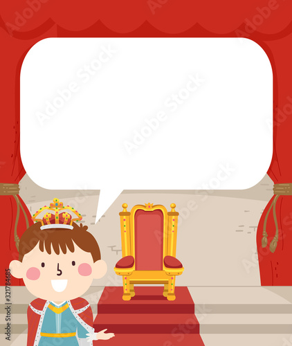 Kid Boy King Throne Speech ...