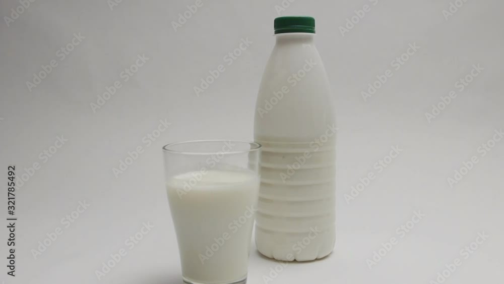 Milk on white background Milk on white background