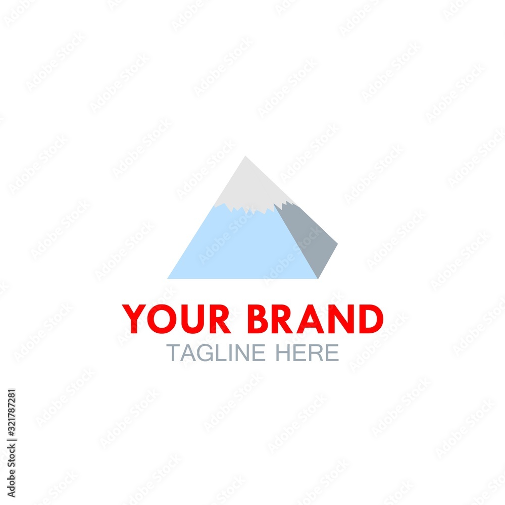 initial letter A logo template, mountain vector initial letter A logo template, mountain vector