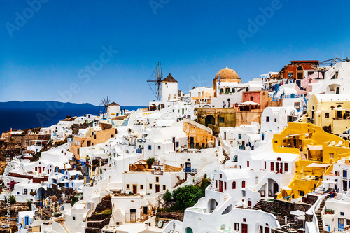 View of the city of Oia. Santorini Island in Greece