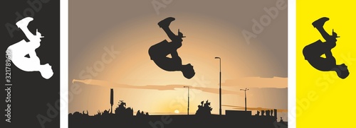 Parkour is a lifestyle in vector