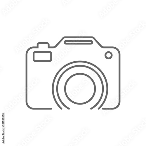 Camera icon. Photo camera. Vector illustration.