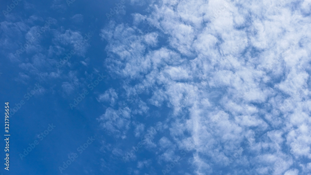 Blue sky with white cloud in sunshine day , Background Blue sky with white cloud in sunshine day , Background