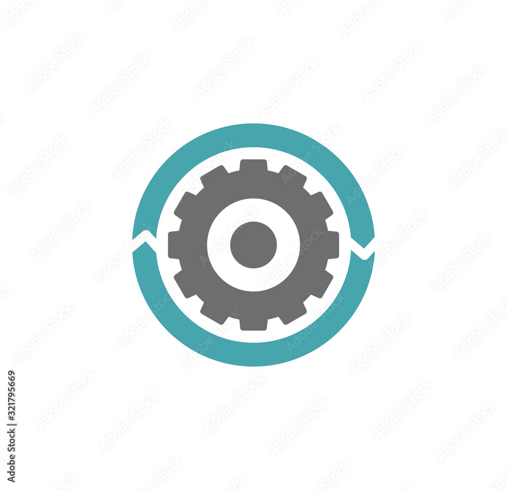 Gear icon on background for graphic and web design. Creative illustration concept symbol for web or mobile app Gear icon on background for graphic and web design. Creative illustration concept symbol for web or mobile app