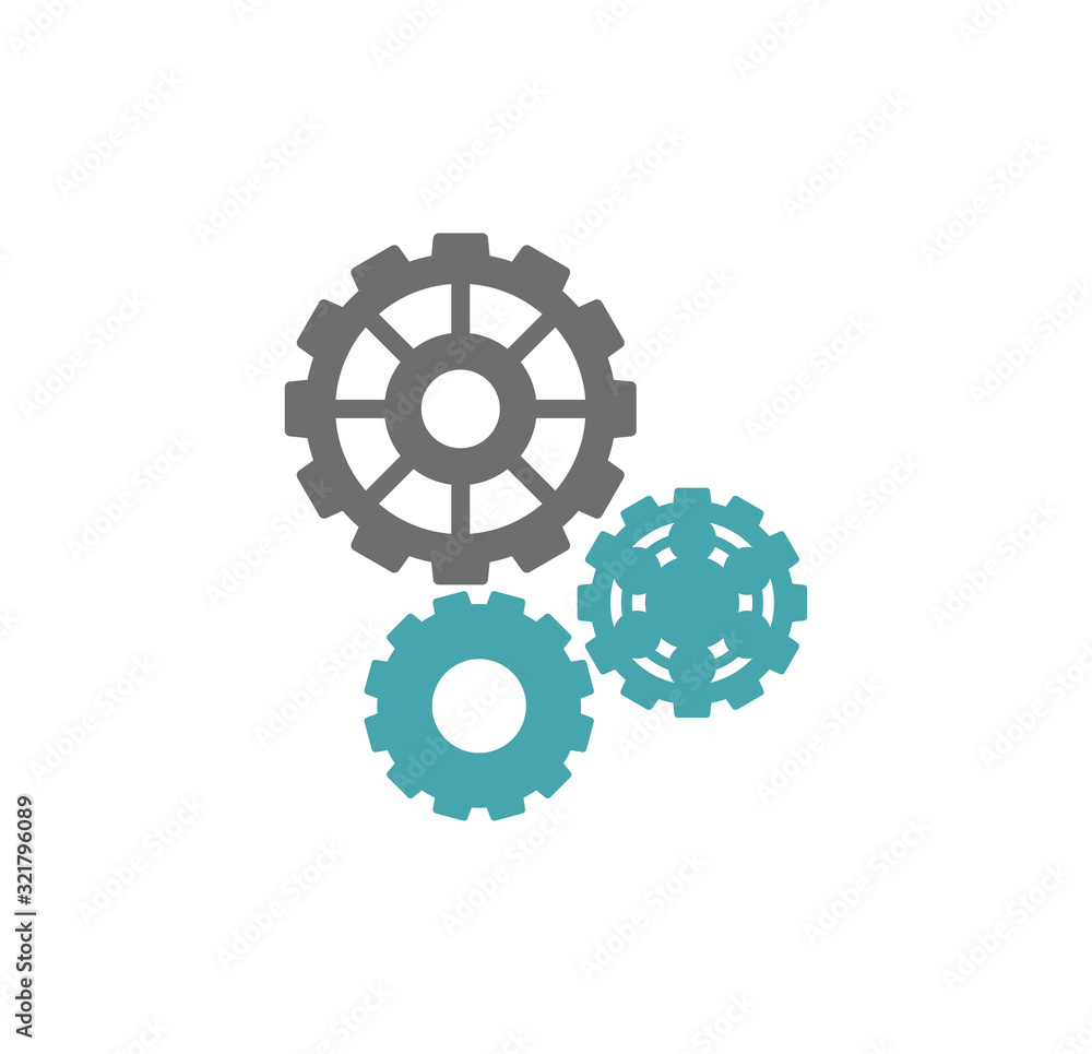 Gear icon on background for graphic and web design. Creative illustration concept symbol for web or mobile app Gear icon on background for graphic and web design. Creative illustration concept symbol for web or mobile app