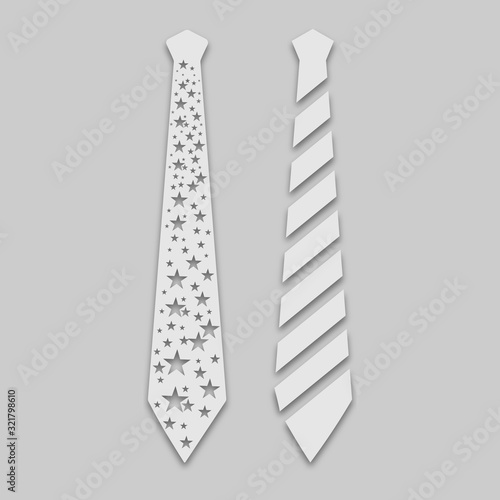 two ties in bright colors