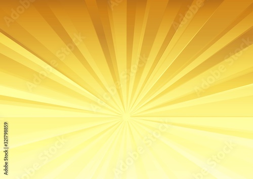 放射状の背景（金色）