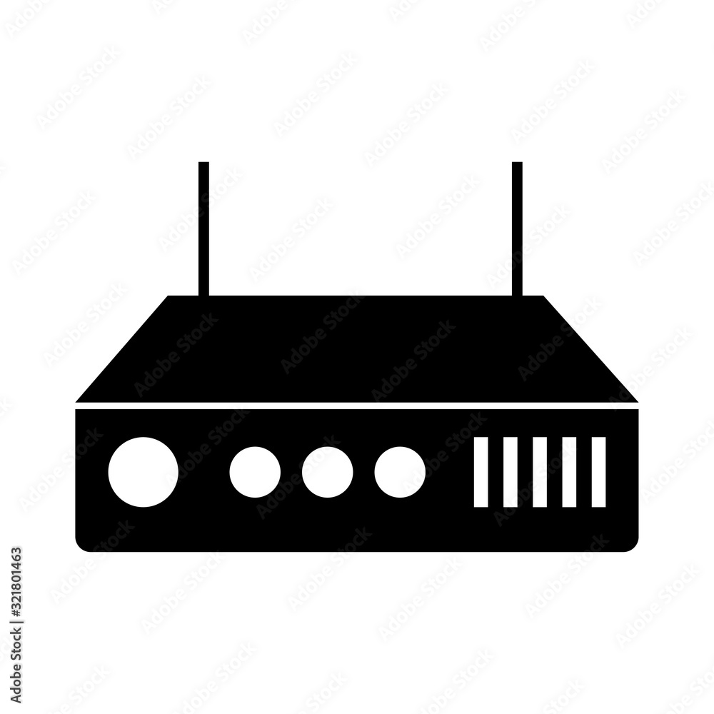 Fototapeta premium router icon design vector logo template EPS 10