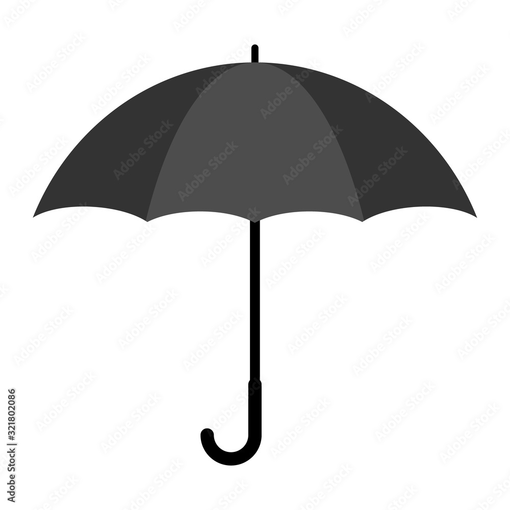 Umbrella flat icon vector design isolated on white background. Rain drop protection Umbrella flat icon vector design isolated on white background. Rain drop protection