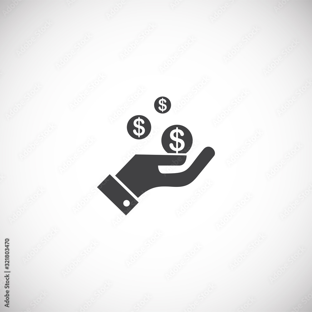 Investment related icon on background for graphic and web design. Creative illustration concept symbol for web or mobile app Investment related icon on background for graphic and web design. Creative illustration concept symbol for web or mobile app