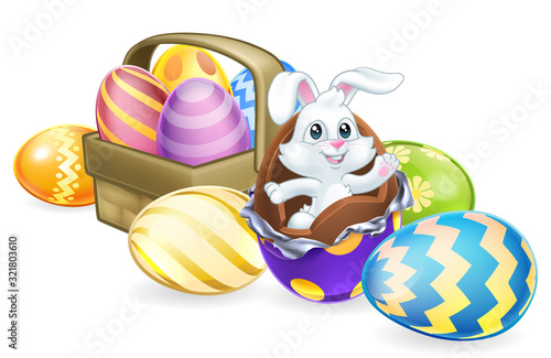 The Easter bunny rabbit bre...