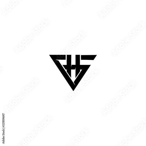 GH HG G H Letter Logo Design Template Vector