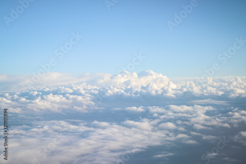 blue sky with clouds