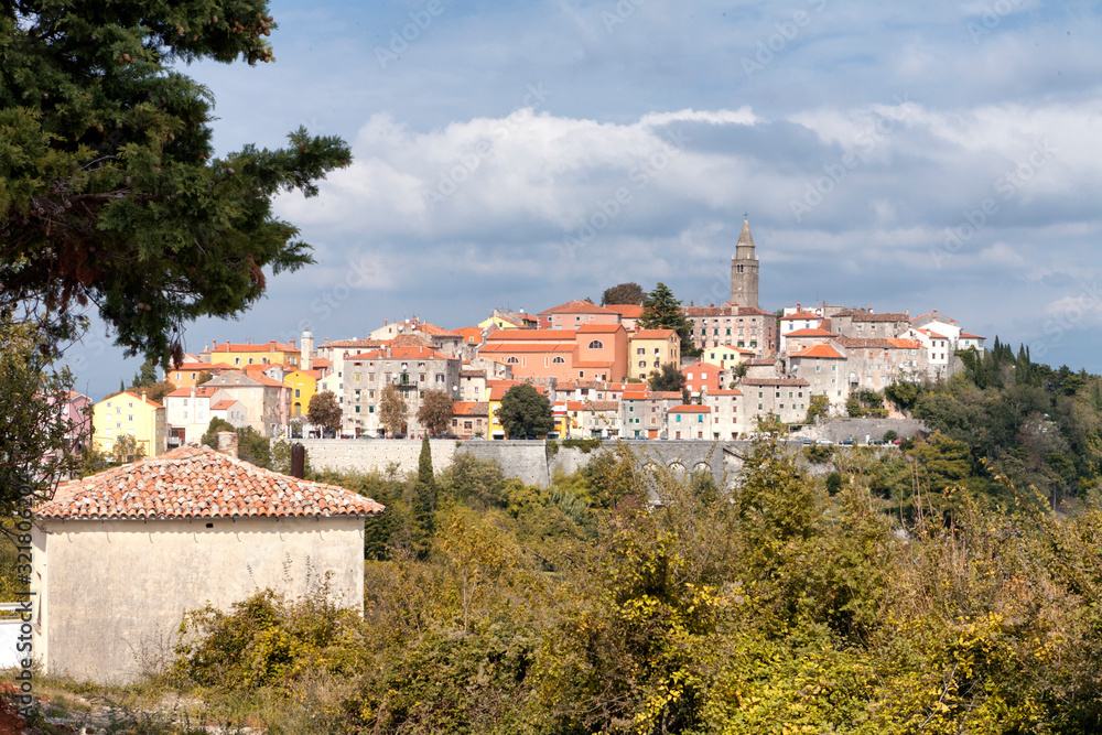 labin, Istria., Croazia..Veduta del borgo