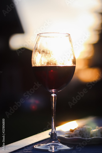glass of red wine