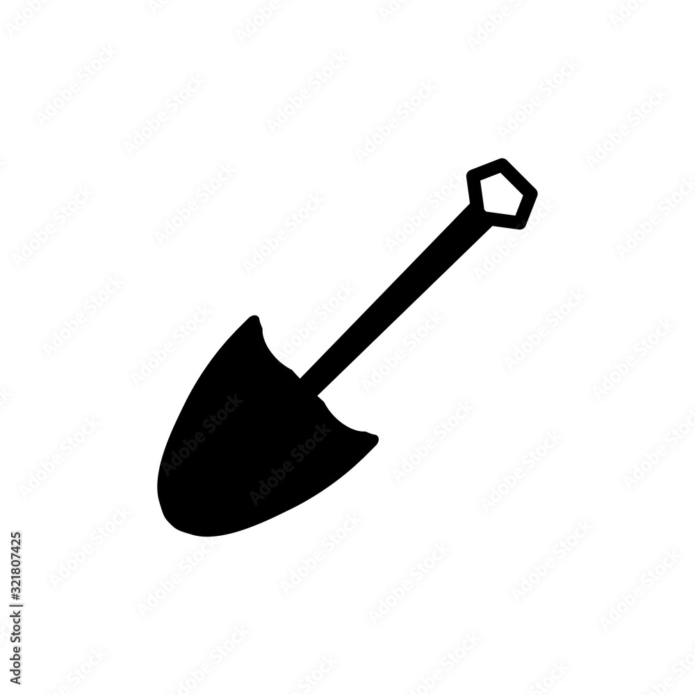 shovel icon design vector logo template EPS 10 shovel icon design vector logo template EPS 10