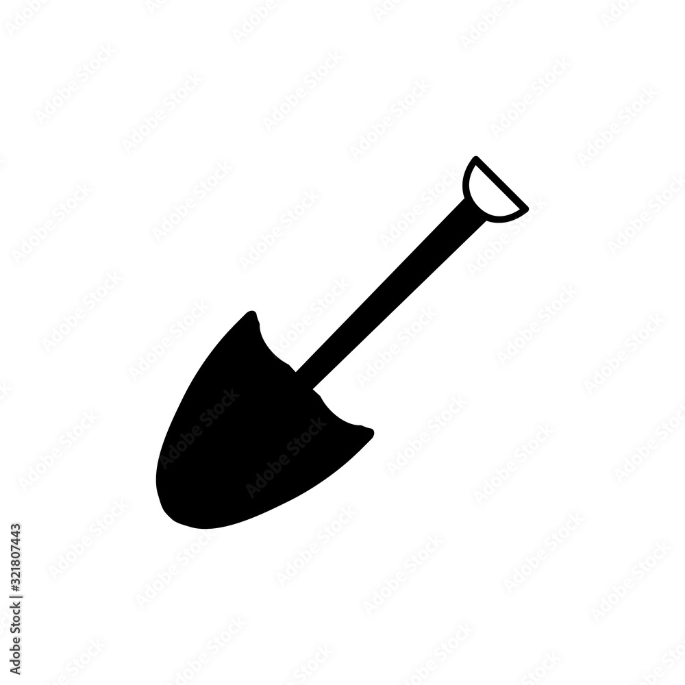 shovel icon design vector logo template EPS 10 shovel icon design vector logo template EPS 10